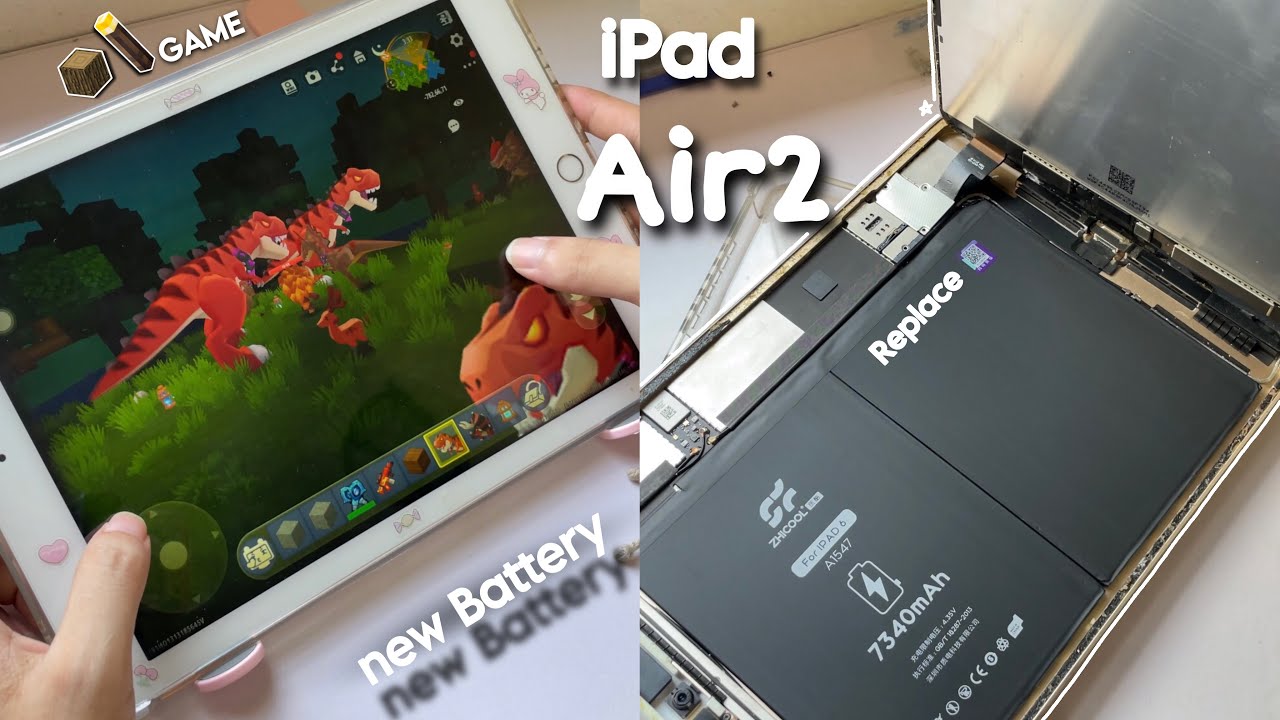 iPad Air 2 Battery Replacement DIY At Home ♡ Game Test 🎮