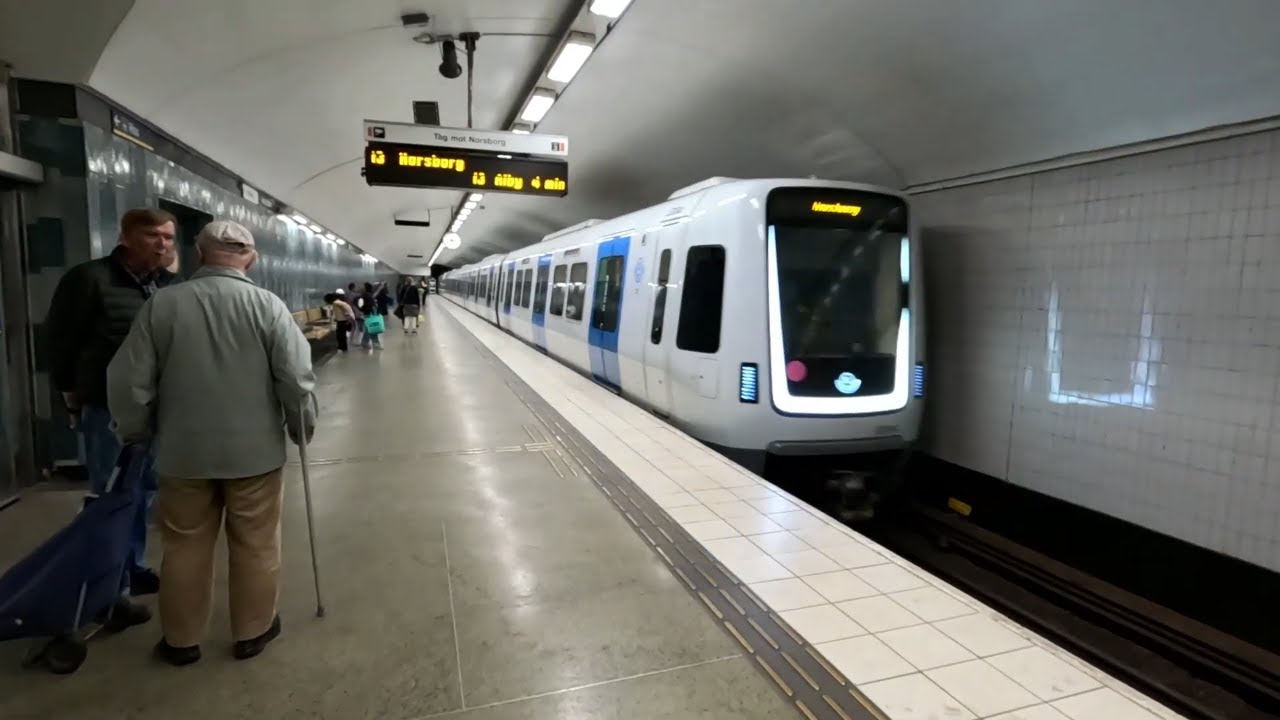 Stockholm Metro Ride - Aspudden to Örnsberg | 1 Escalator, 2x Elevator | Sweden | 26/08/25