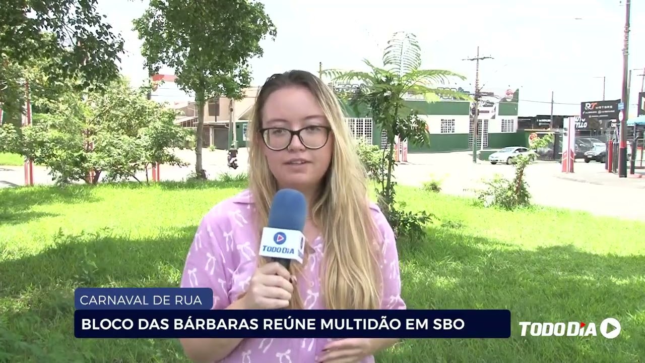 CARNAVAL DE RUA: BLOCO DAS BÁRBARAS REÚNE MULTIDÃO EM SBO
