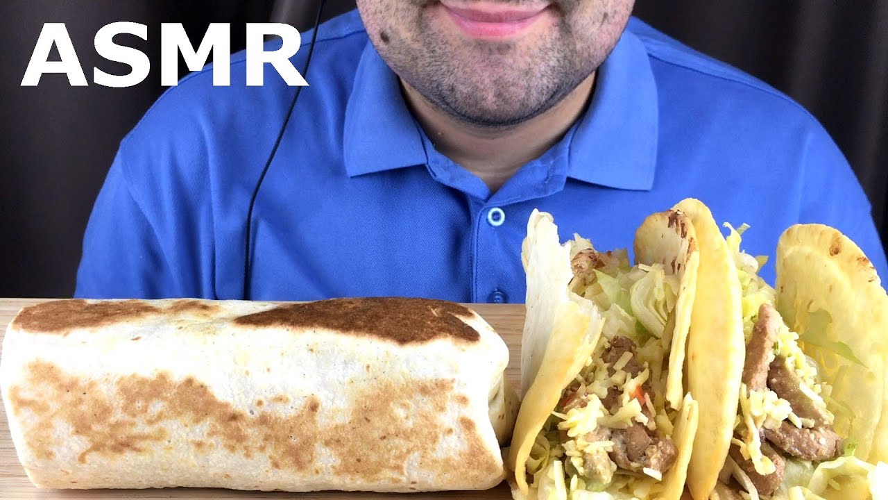 ASMR TACO & BURRITO (Eating Sounds) 먹방 Mukbang *NO TALKING*