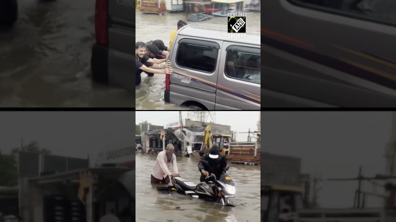 Gujarat: Traffic snarls witnessed in Devbhumi Dwarka due to waterlogging
