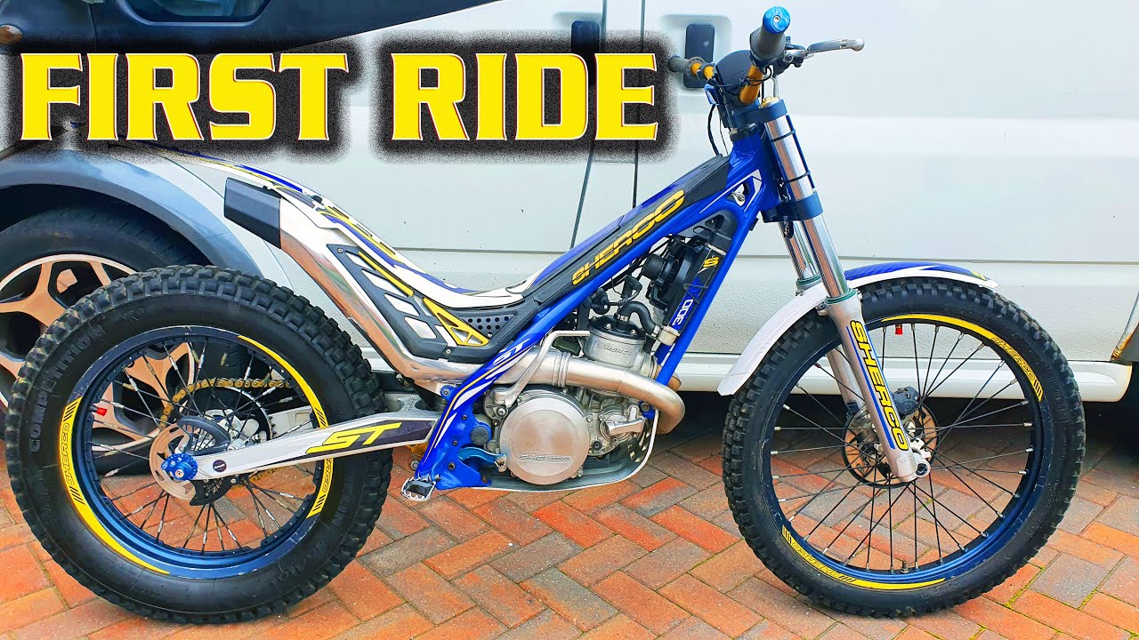 First ride Sherco ST300, 1st decent ride on a trials bike after 35 years.