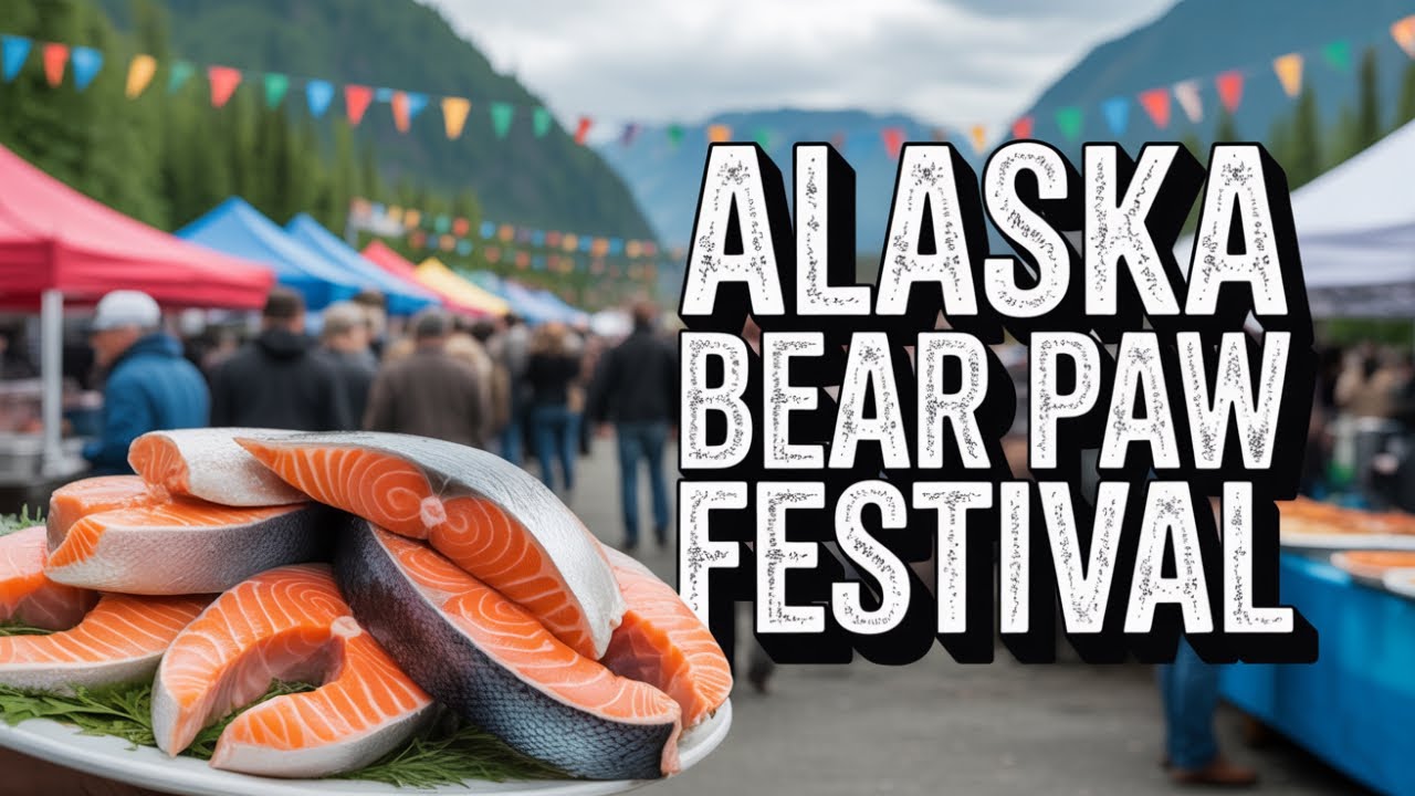 Alaska Bear Paw Festival - DELICIOUS Food Tour and Salmon Relay Race!
