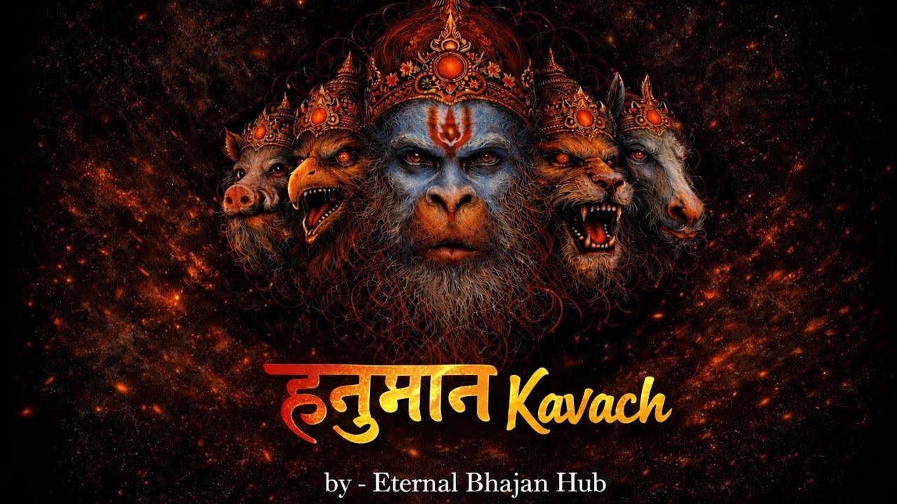 Panchmukhi Hanuman Kavach | पंचमुखी हनुमान कवच | Powerful Mantra For Protection | Eternal Bhajan Hub