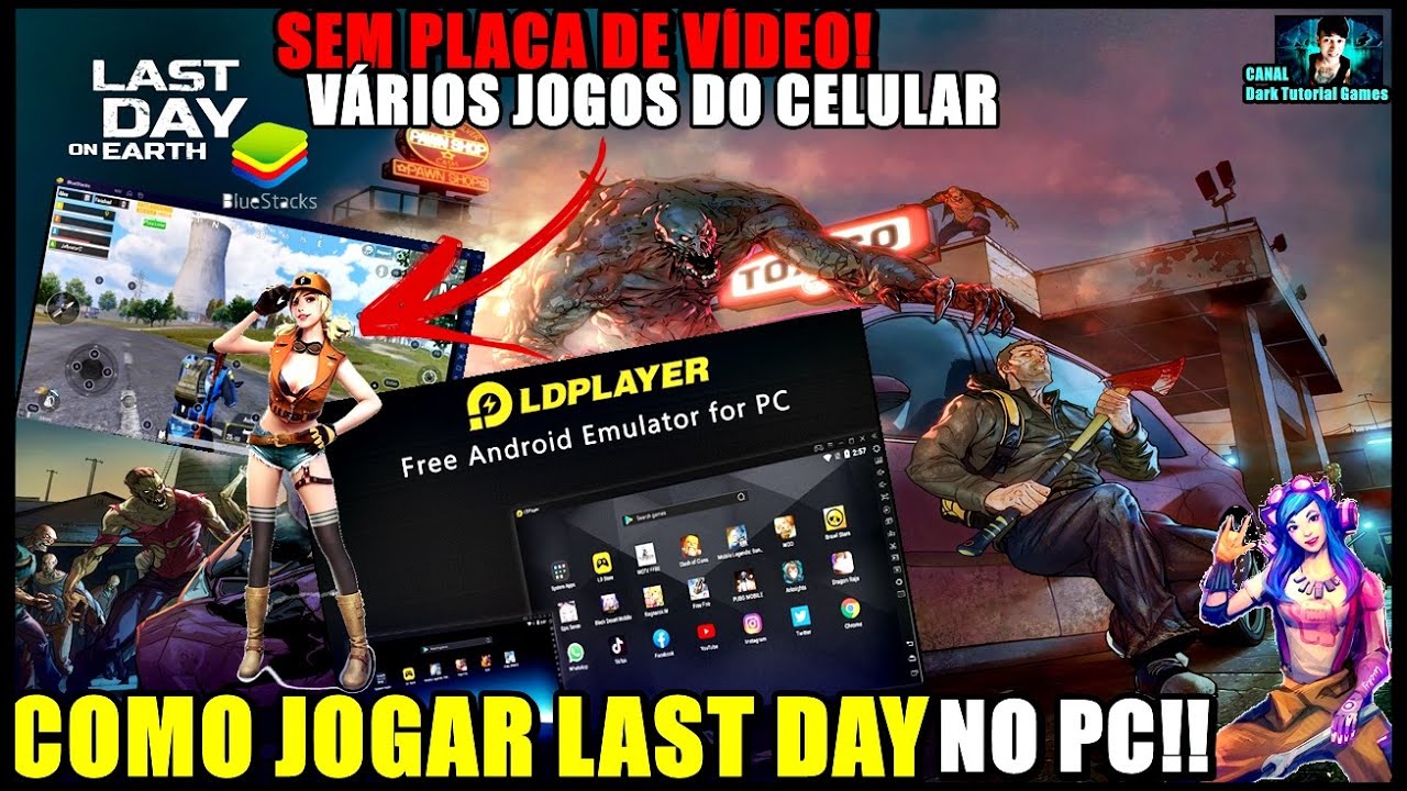 ●COMO JOGAR LAST DAY NO COMPUTADOR(pc)! TODOS OS JOGOS DO ANDROID 👁  Last Day On Earth