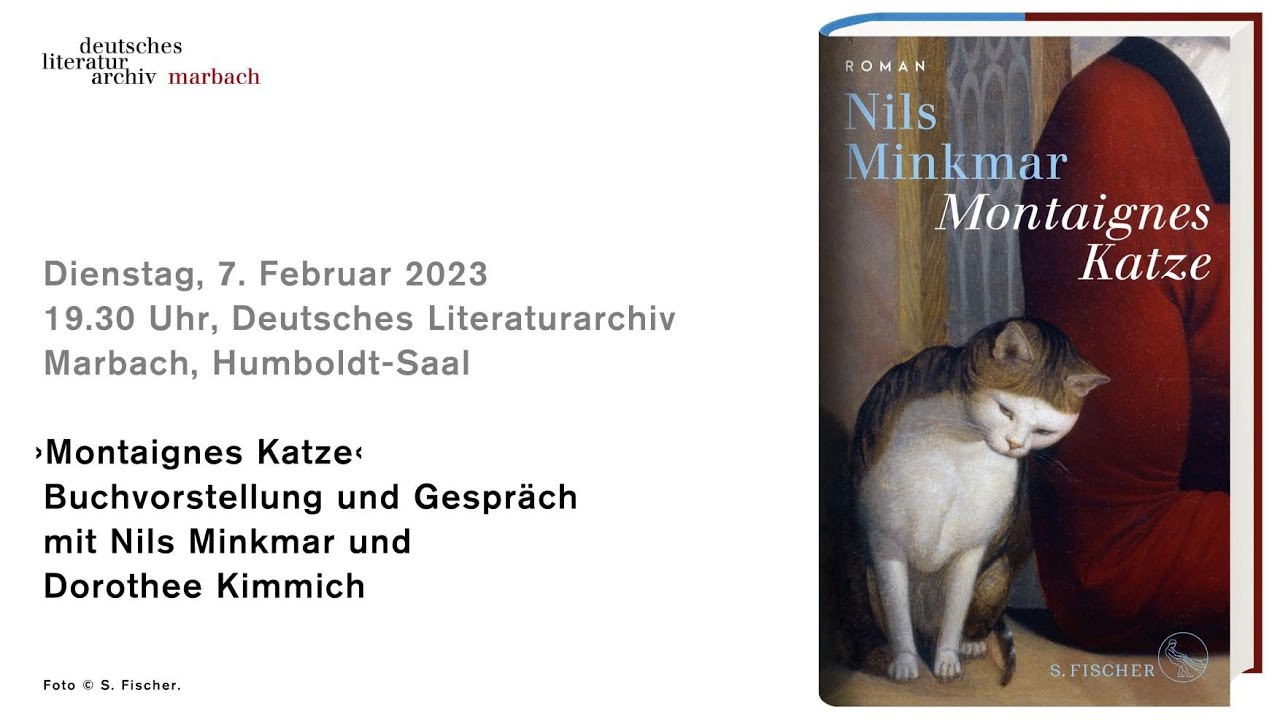 ›Montaignes Katze‹ – Buchvorstellung und Gespräch mit Nils Minkmar & Dorothee Kimmich
