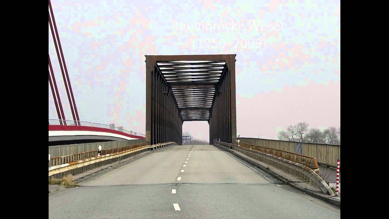 Niederrheinbrücke Wesel.wmv