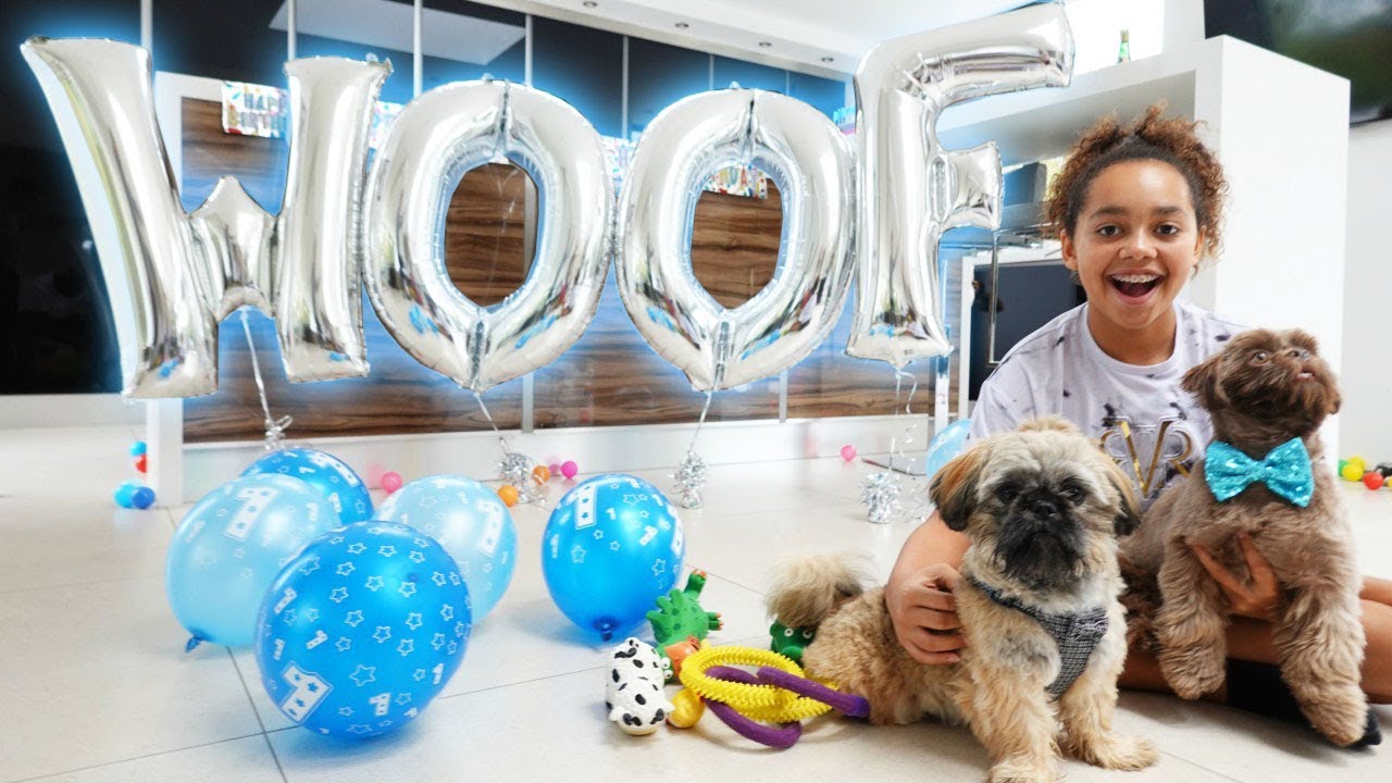 TIANA'S PUPPY'S BIRTHDAY PARTY SURPRISE!!