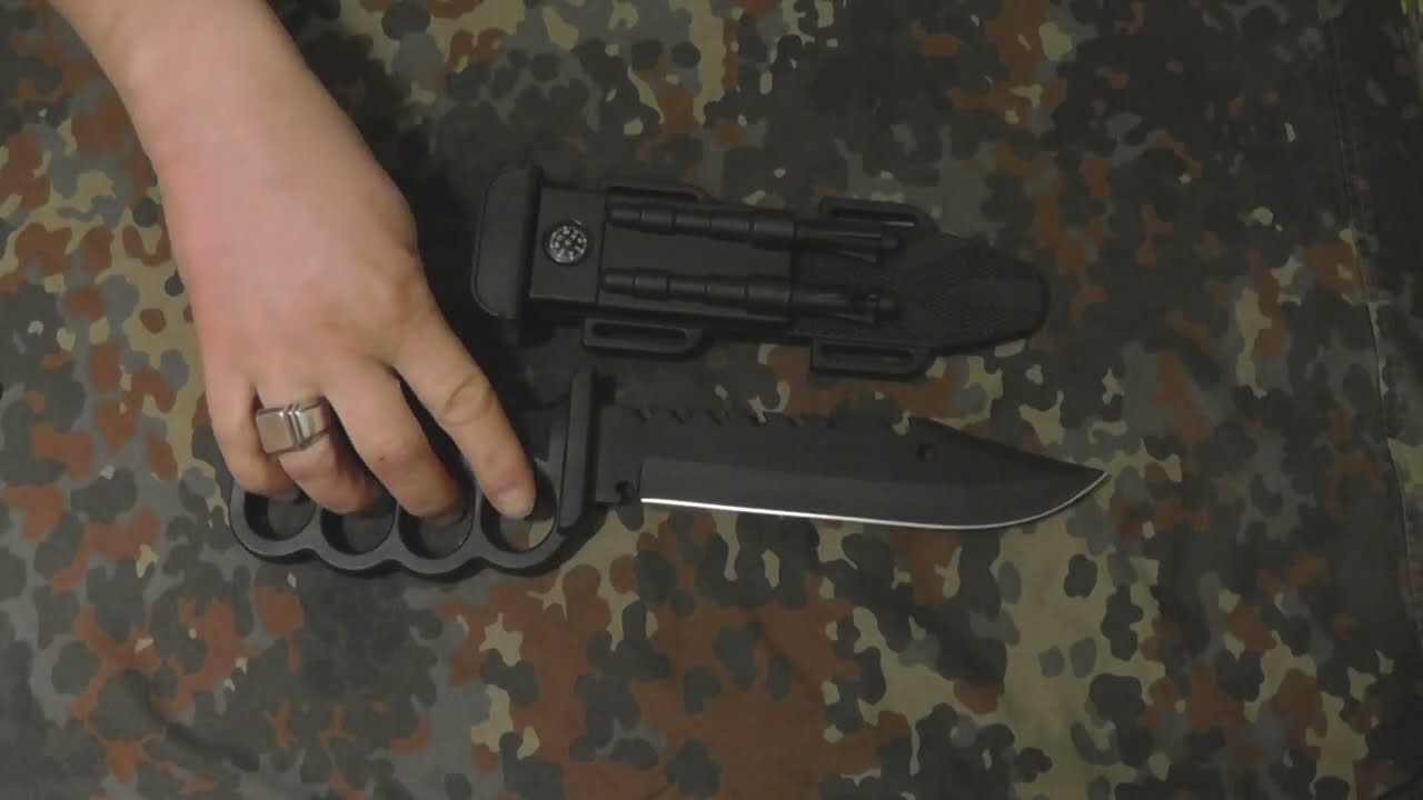 Nóż-kastet  nielegalny nóż Rambo  w Polsce ! ! !