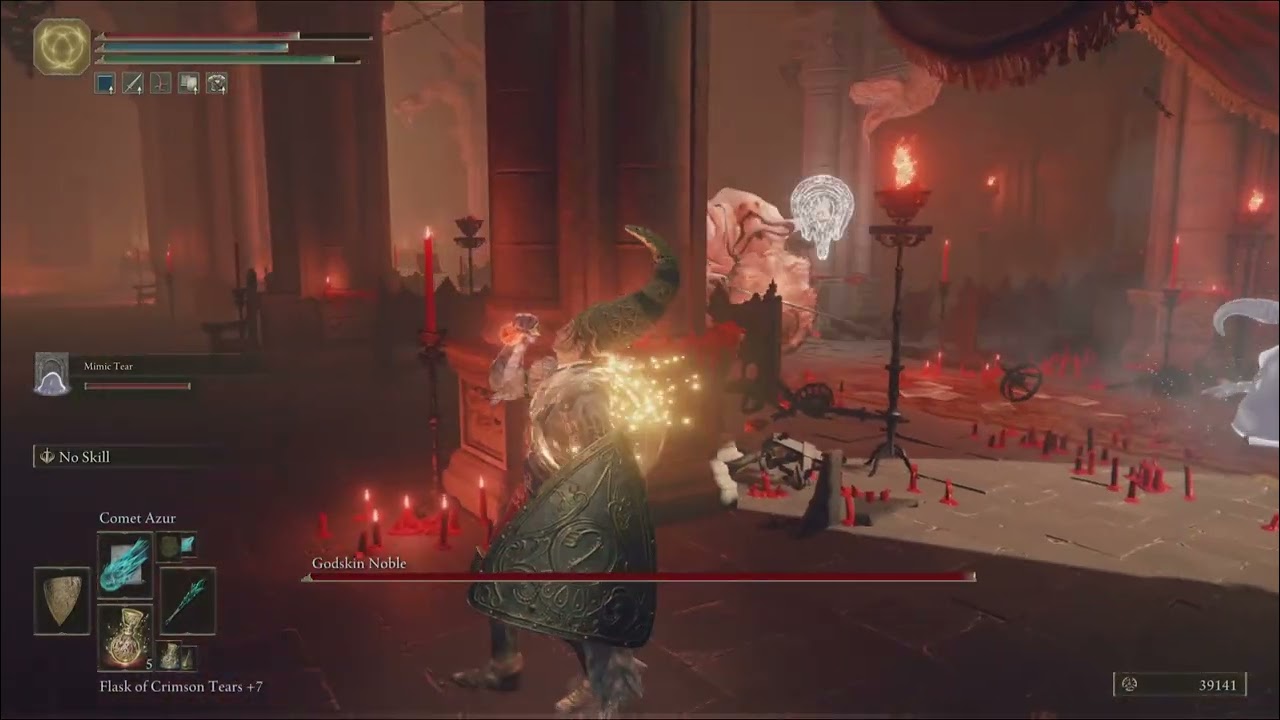 ELDEN RING Random Clips 005 - Godskin Noble Kill (Comet Azur)