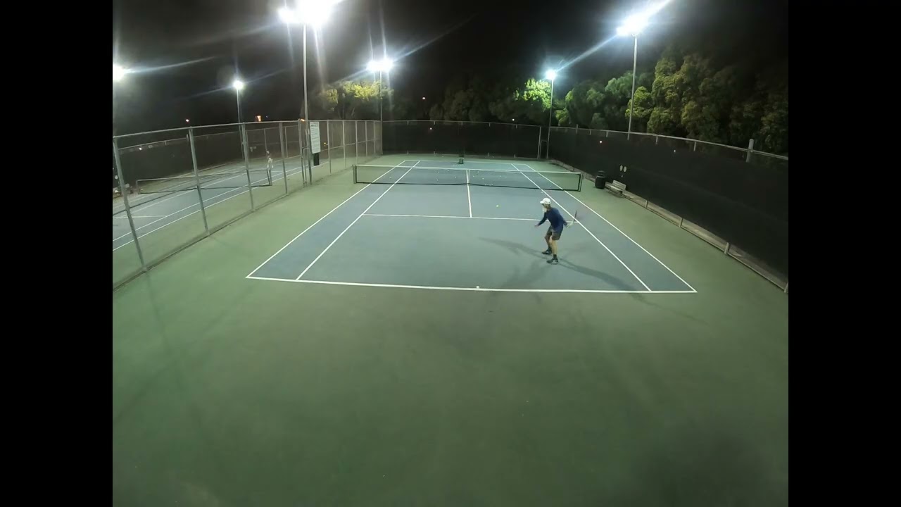 Acemate Tennis Robot Practice Session