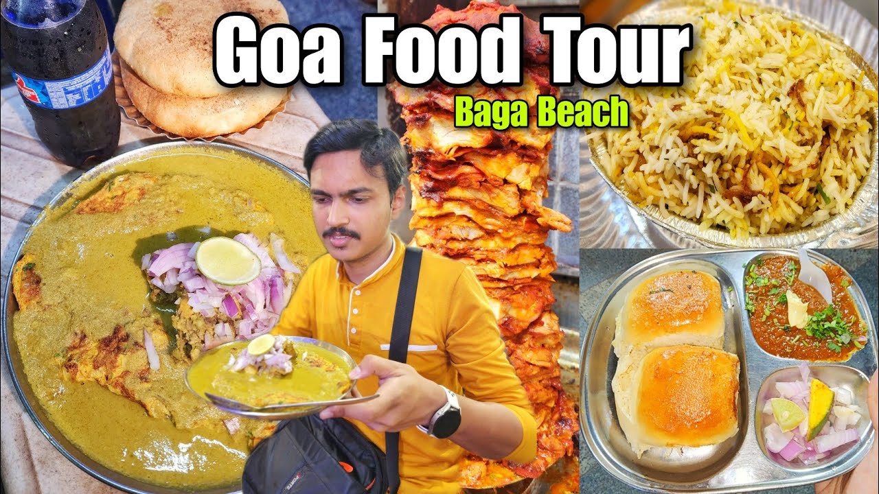Goa Baga Beach Food 🔥 গোয়ার বিখ্যাত খাবার | Goa Food Tour | Goa Street Food | Baga Beach Food Goa