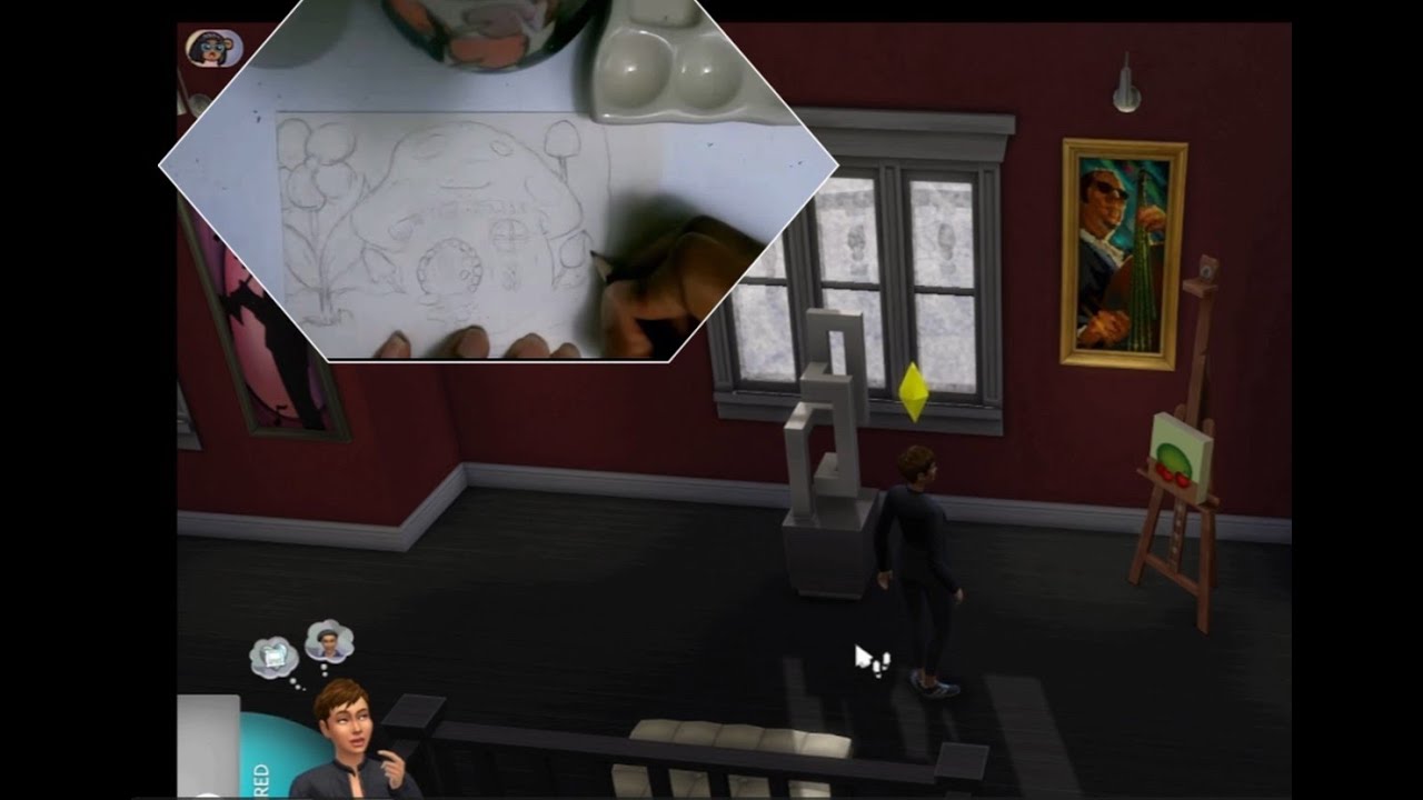 Sims 4 -  Ep 2 Rags to Riches Watercolor Painting