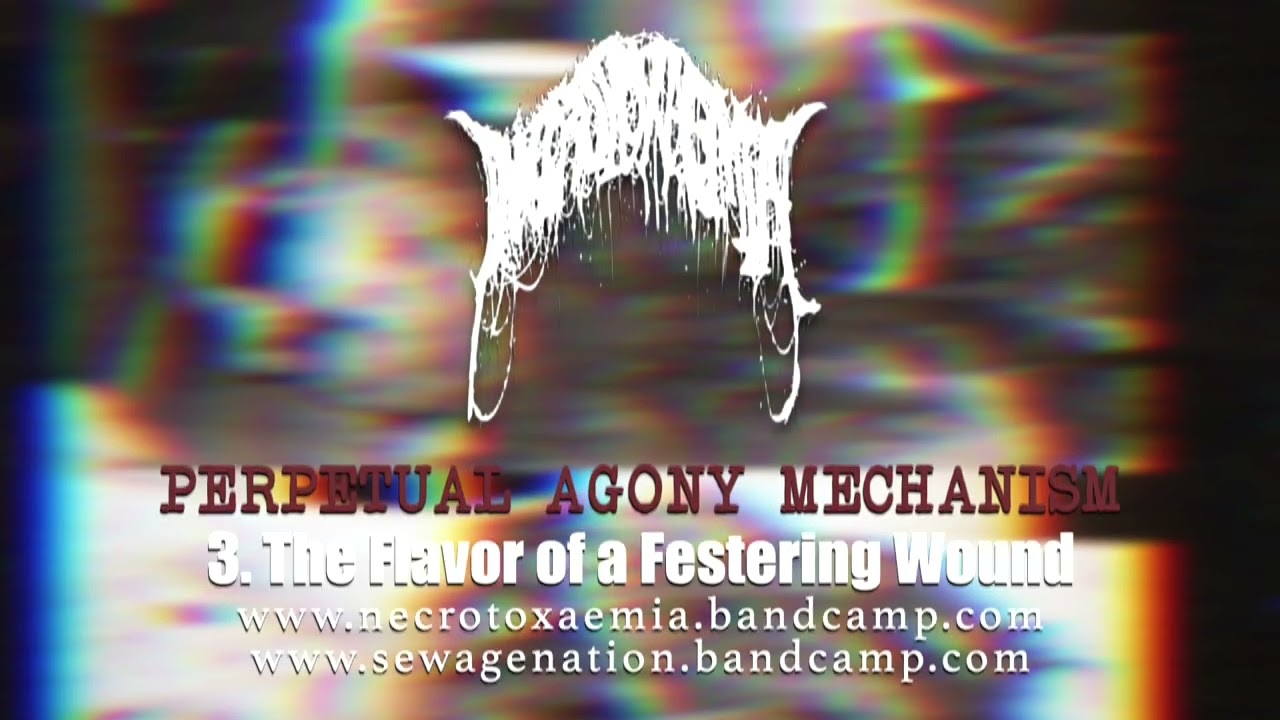 NECROTOXAEMIA &mdash; PERPETUAL AGONY MECHANISM [FULL EP VISUALISER &mdash; GOREGRIND/BRUTAL DEATH METAL]