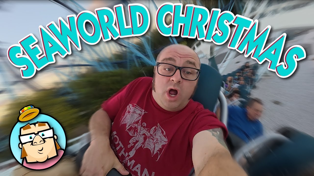 Seaworld - Christmas Celebration - My First Time on Penguin Trek - Shark in a Sweater - Orlando, FL