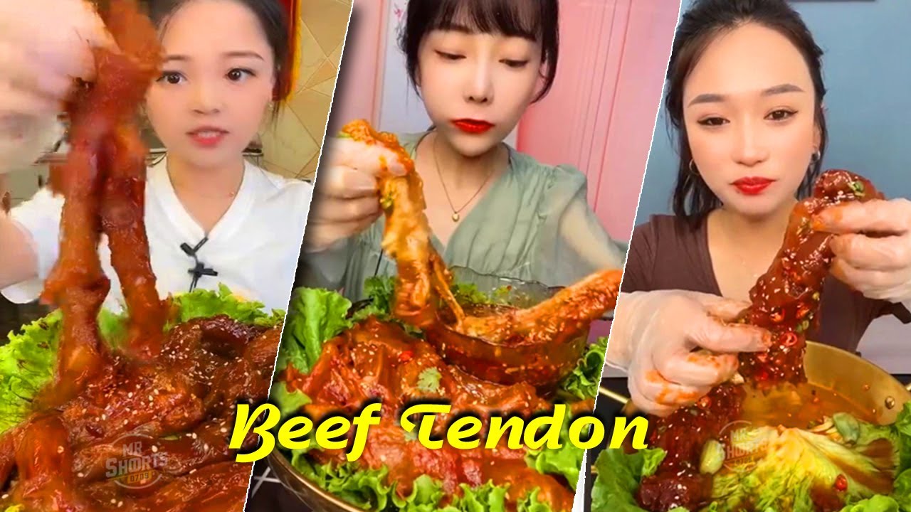 Beef Tendon Kuaishou Asmr Chinese Food Mukbang Eating Show | CHINESE  SPICY FOOD|  BEEF TENDON