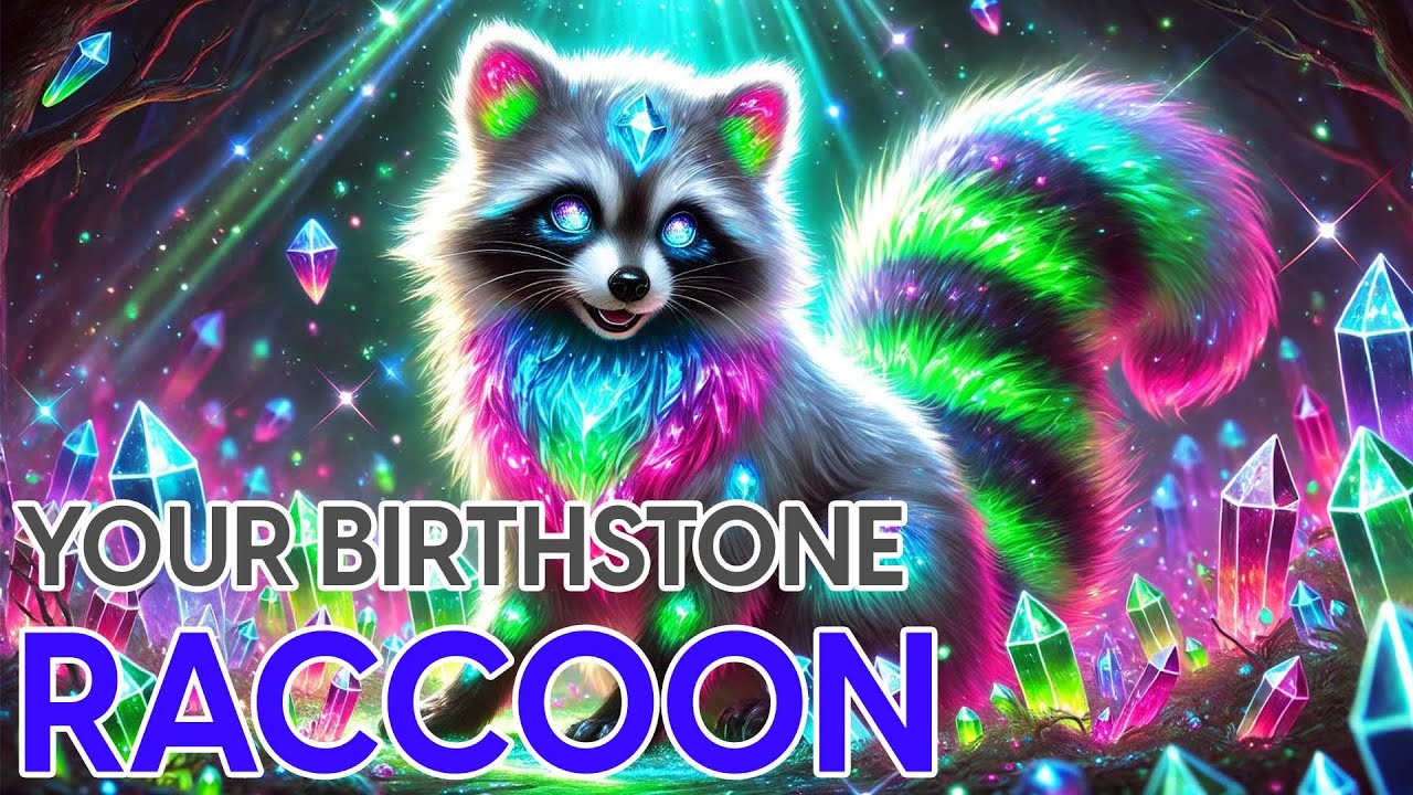 Your Birthstone as a Raccoon