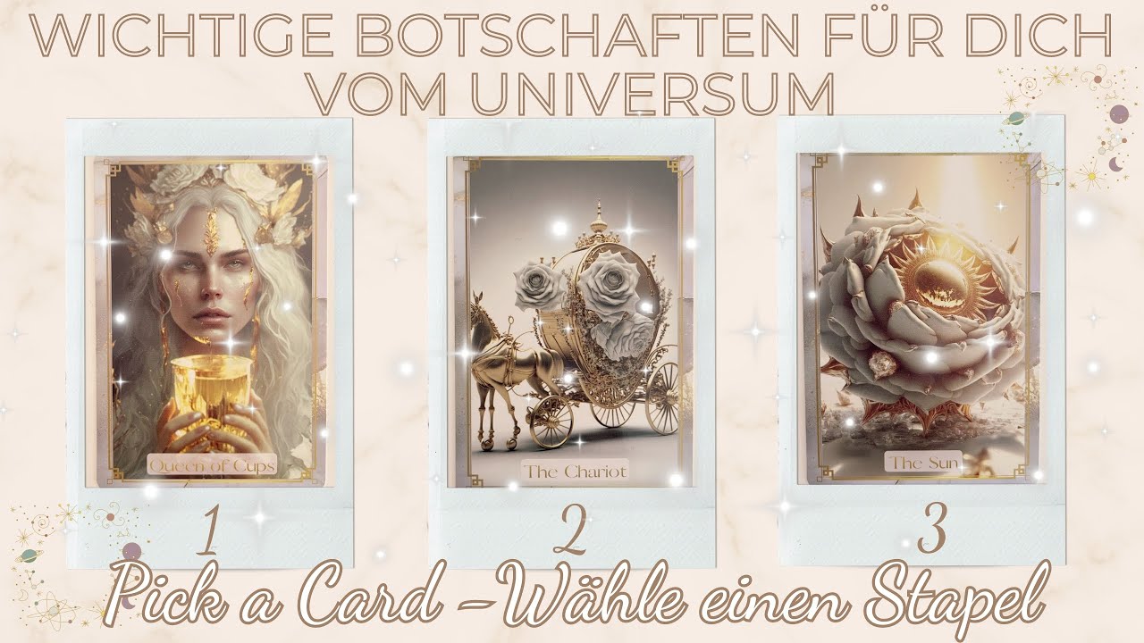 Wichtige Botschaften für dich vom Universum✨🤍Auswahlorakel - Wähle einen Stapel ✨🤍