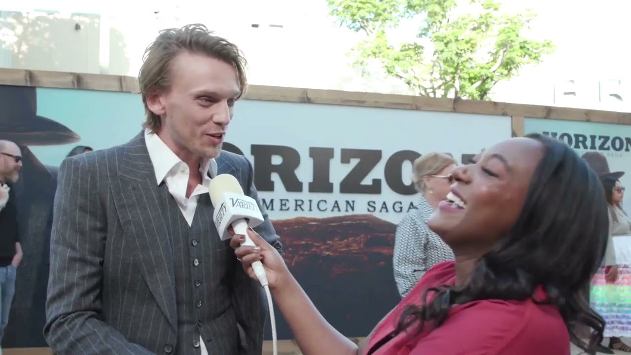 Jamie Campbell Bower at the Horizon An American Saga premiere in Los Angeles