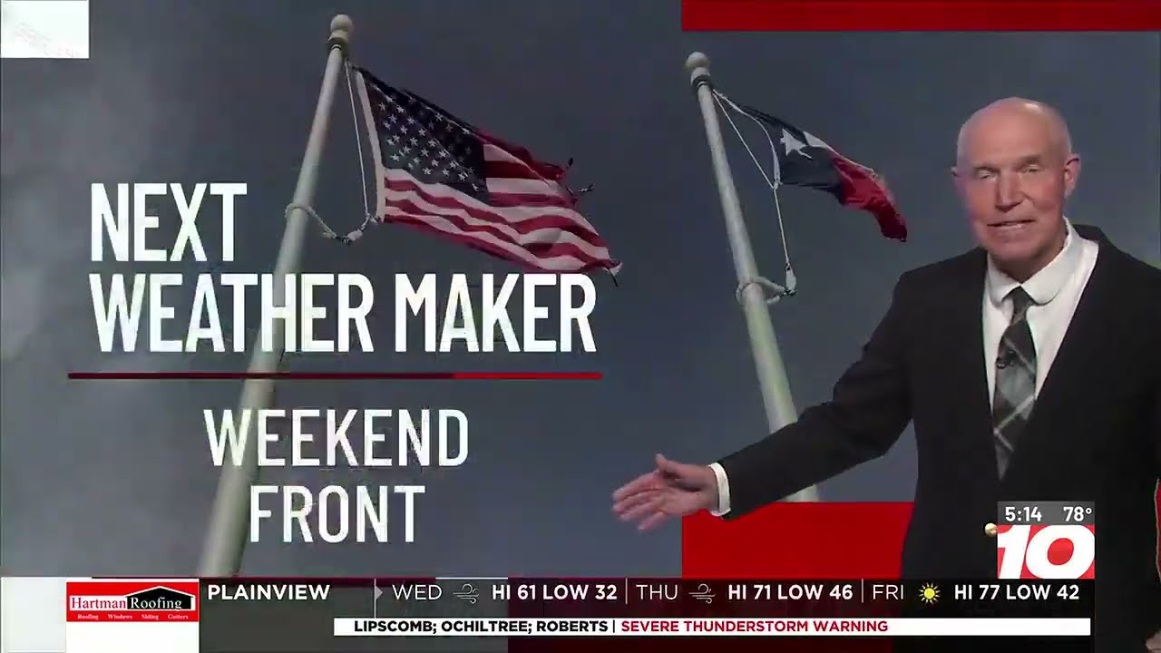 Mar. 10, 2026 | Tracking storms, cold front across the area