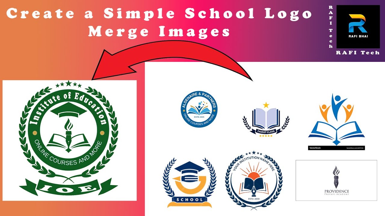 How to Create a Simple School Logo Design in Photoshop