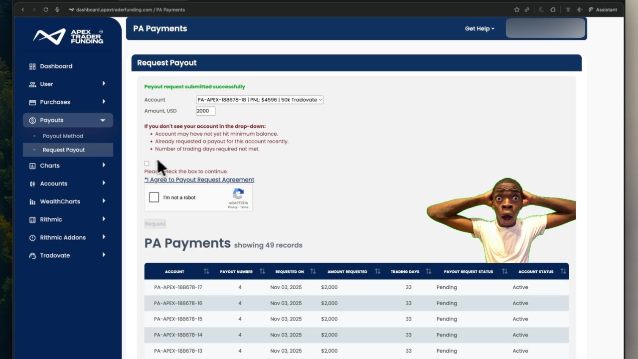 WITHDRAWING $20,000 FROM APEX TRADER FUNDING (FULL PAYOUT PROCESS + TIPS)