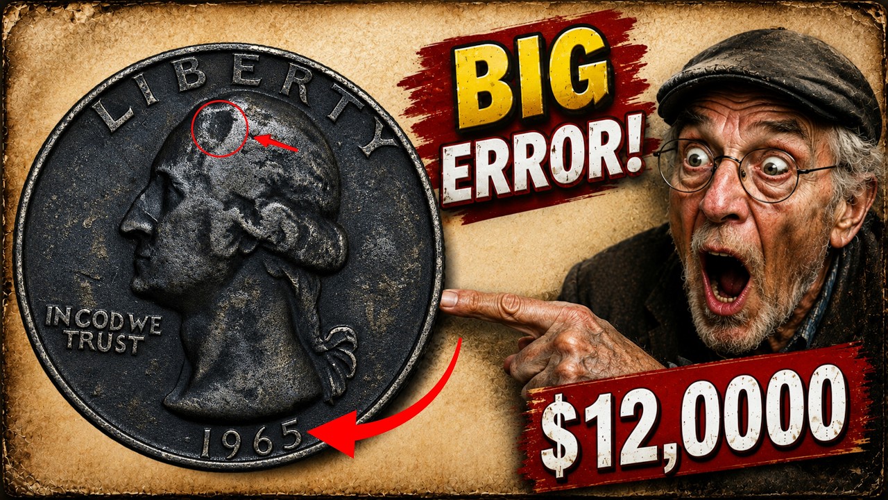 THIS 1965 ERROR BLACK QUARTER WORTH $12,0000 ! MUST WATCH IF YOU HAVE THIS COIN