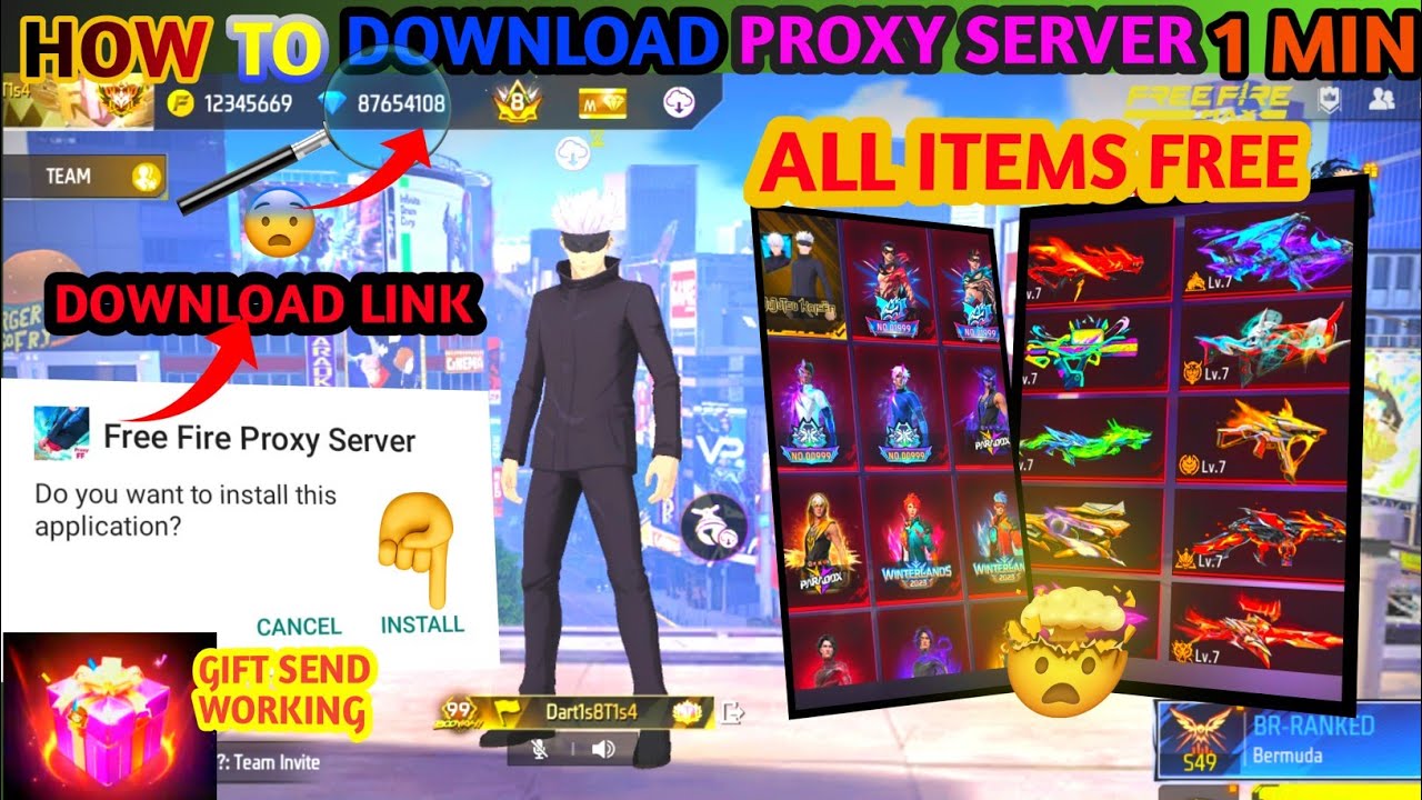 HOW TO DOWNLOAD 😱 PROXY SERVER 🔥 IN FREE FIRE (latest proxy server) All device available 