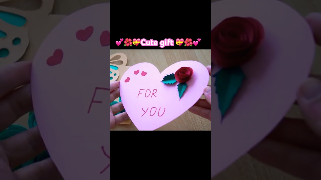 Karte mit Herz ❤ heart card ❤  For you