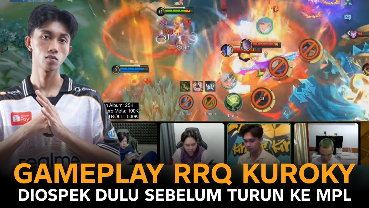 GAMEPLAY KUROKY, DIOSPEK SAMA KIBOY & LUKE #kuroky #rrq 
