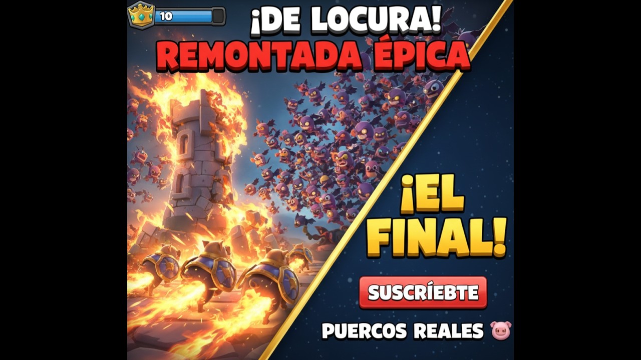 ​¡Remontada Épica con Puercos Reales! 🐷 | Estrategia y Control en Clash Royale