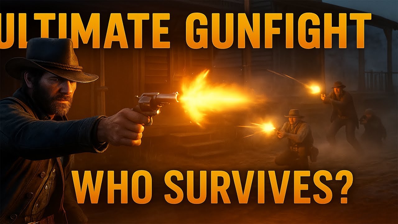 Ultimate Gun Fight in RDR2! 🔥 Epic Showdown at High Noon!