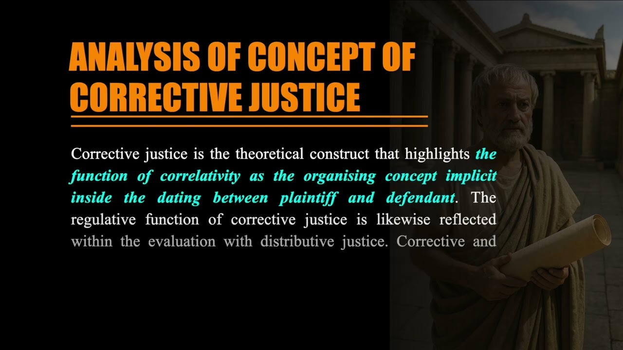 JUR-L31-Concept of Corrective Justice: Meaning and Analysis #ch06 #swayamprabha