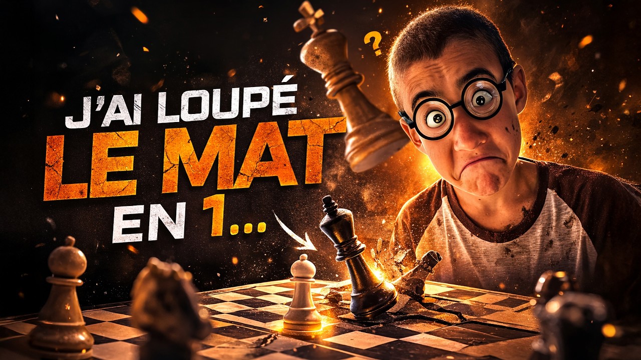J'ai loupé un mat en 1 !! (horrible)😭😔