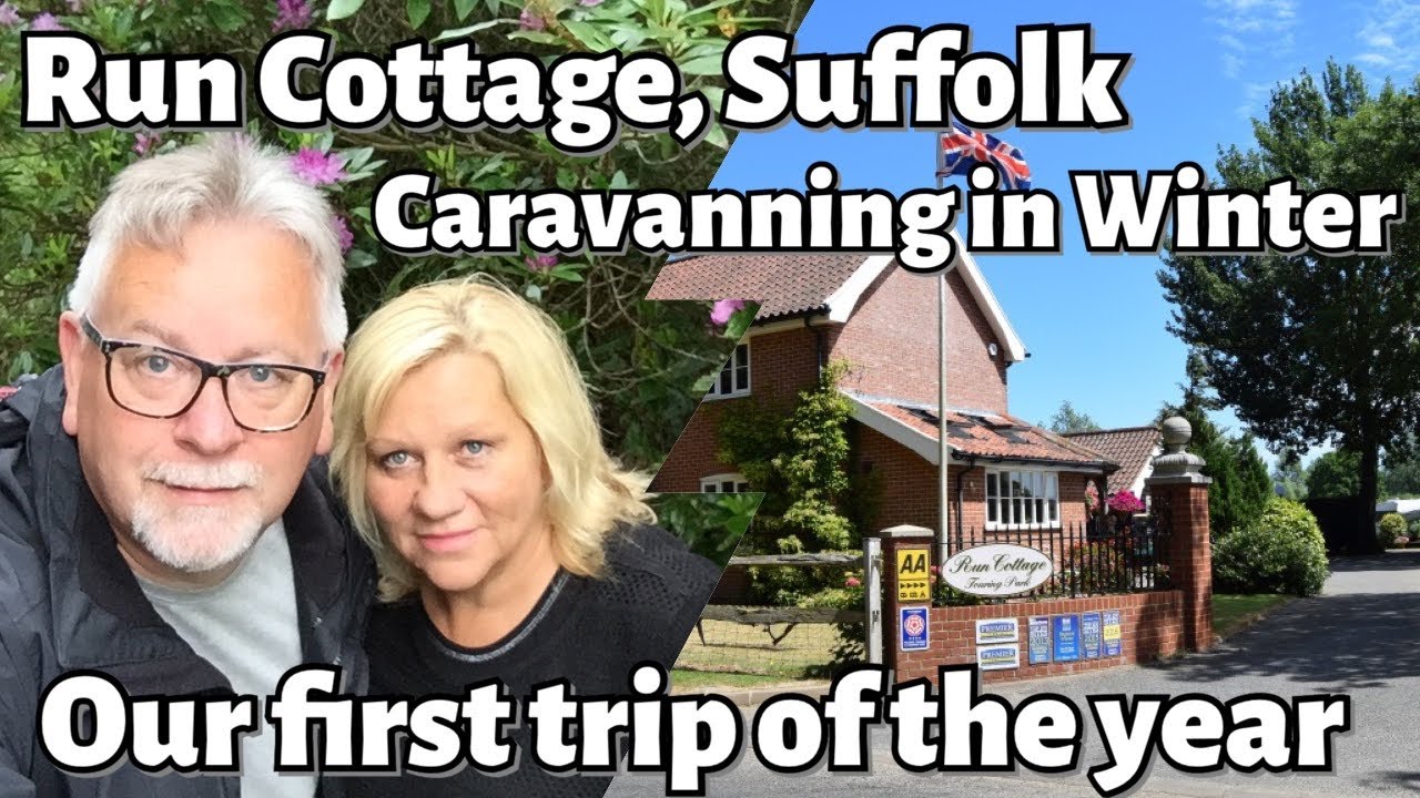 Winter Caravanning at Run Cottage, Suffolk