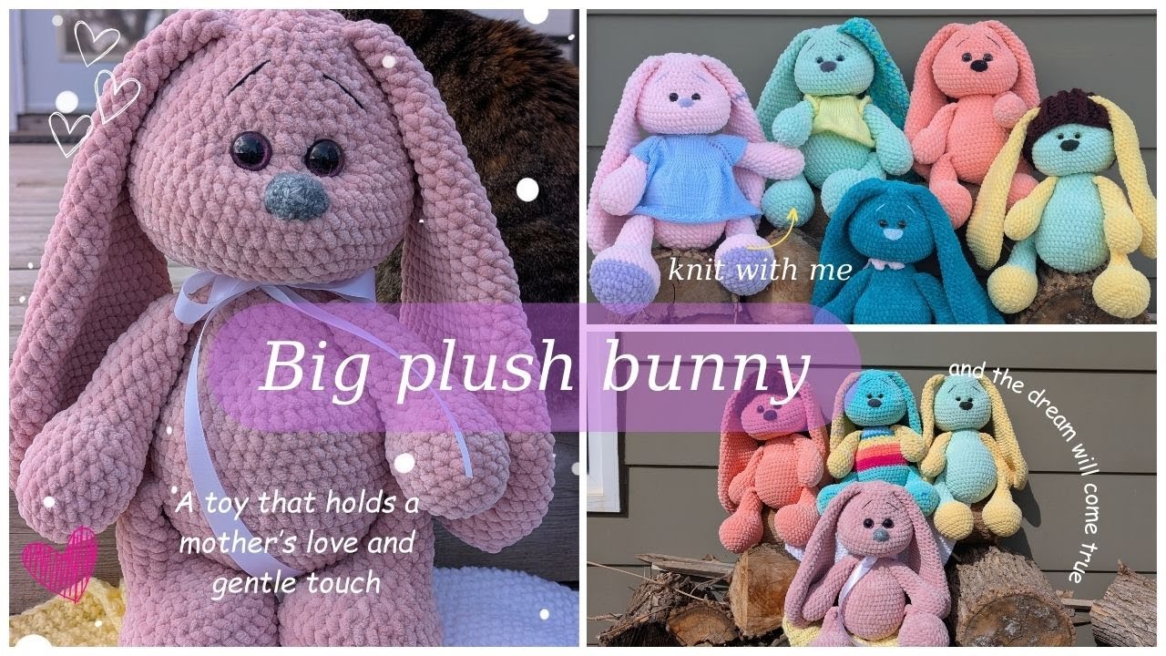 EN Big plush crochet bunny