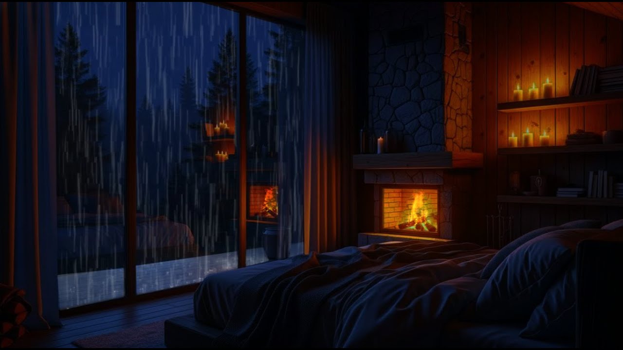🌨 Rain Sound | 99% Gentle Rain Outside Bedroom Window | Sleep Instantly