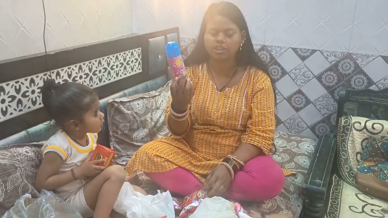 Bacho ke sath Holi 🫟 ka pooja 👏