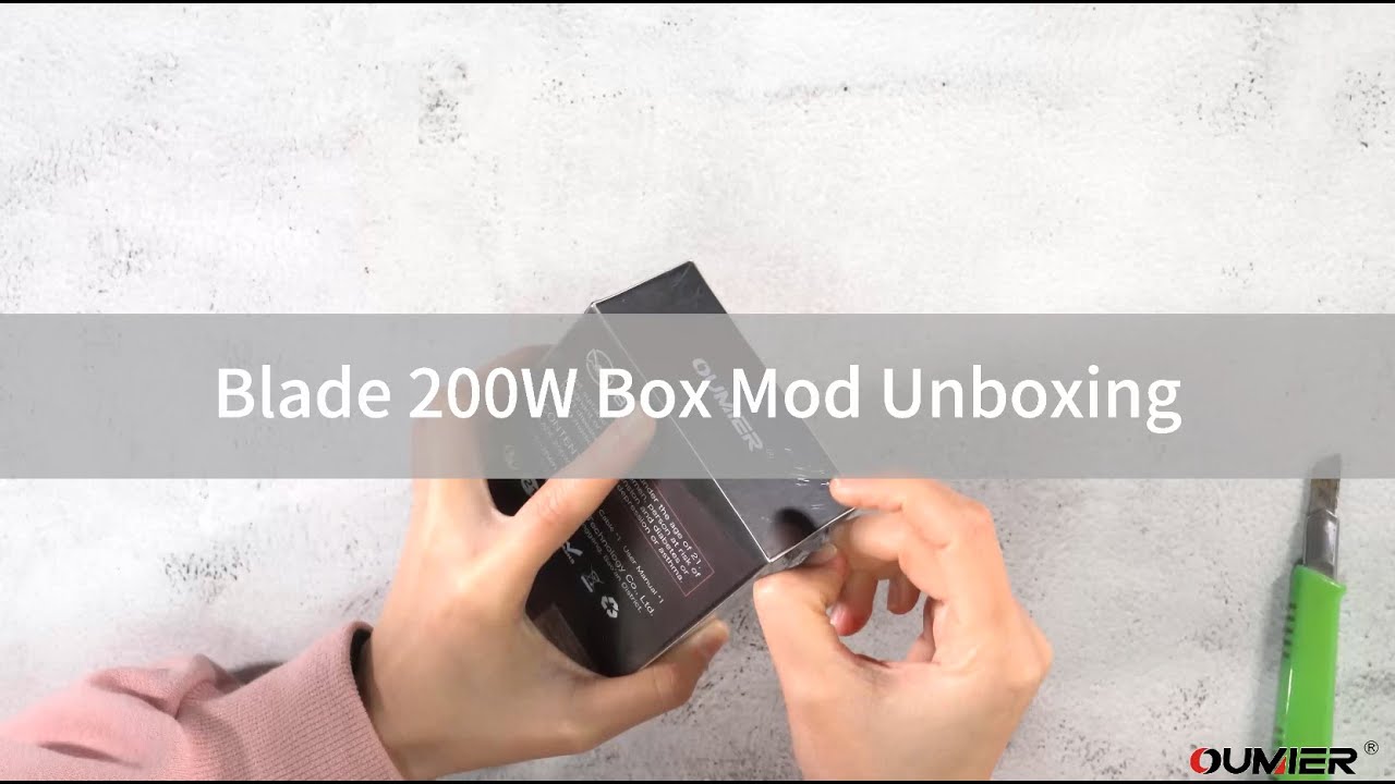Unboxing the Oumier Blade 200W waterproof box mod
