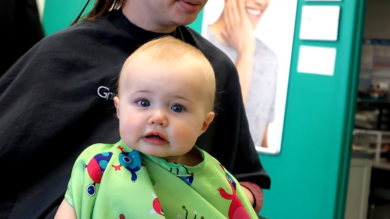 Special Reaction to Seeing Her Daddy!!! Baby Aubrey Gets Her 1st Hair Cut!!! She Likes Watermelon!!