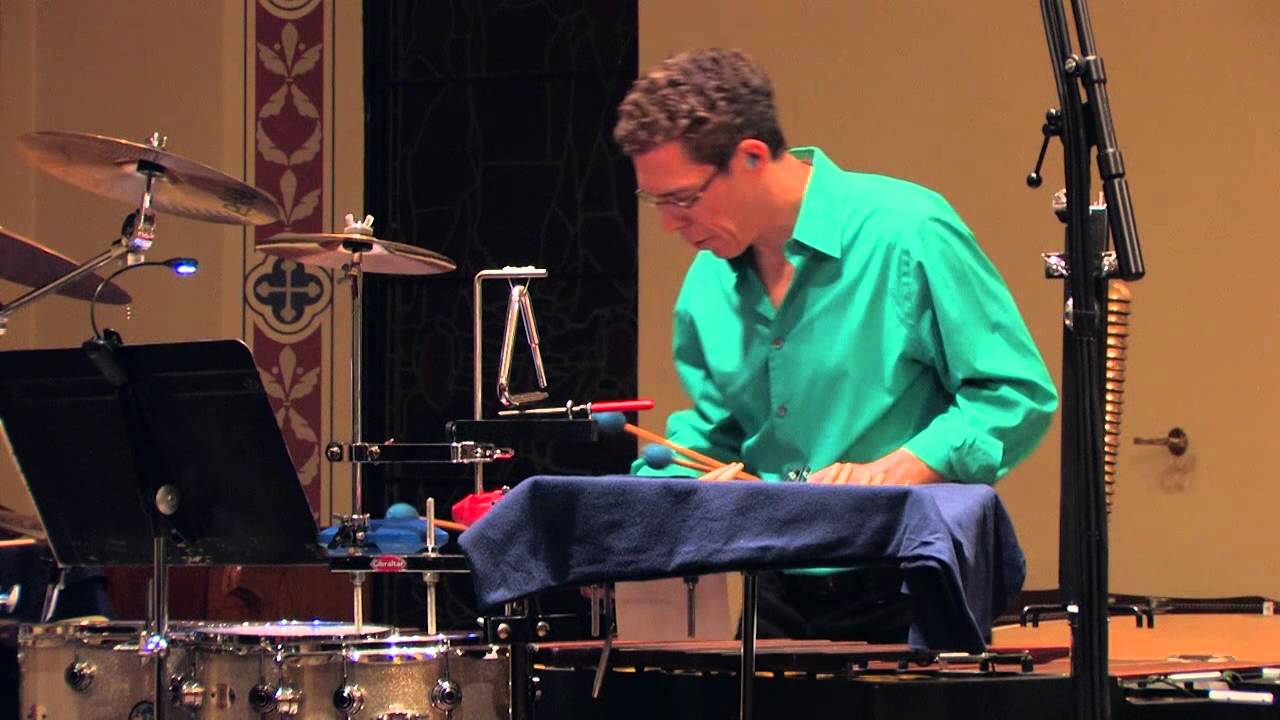 Synchronicity Piano and Percussion duo premiere Rant I by Joshua Rosenblum