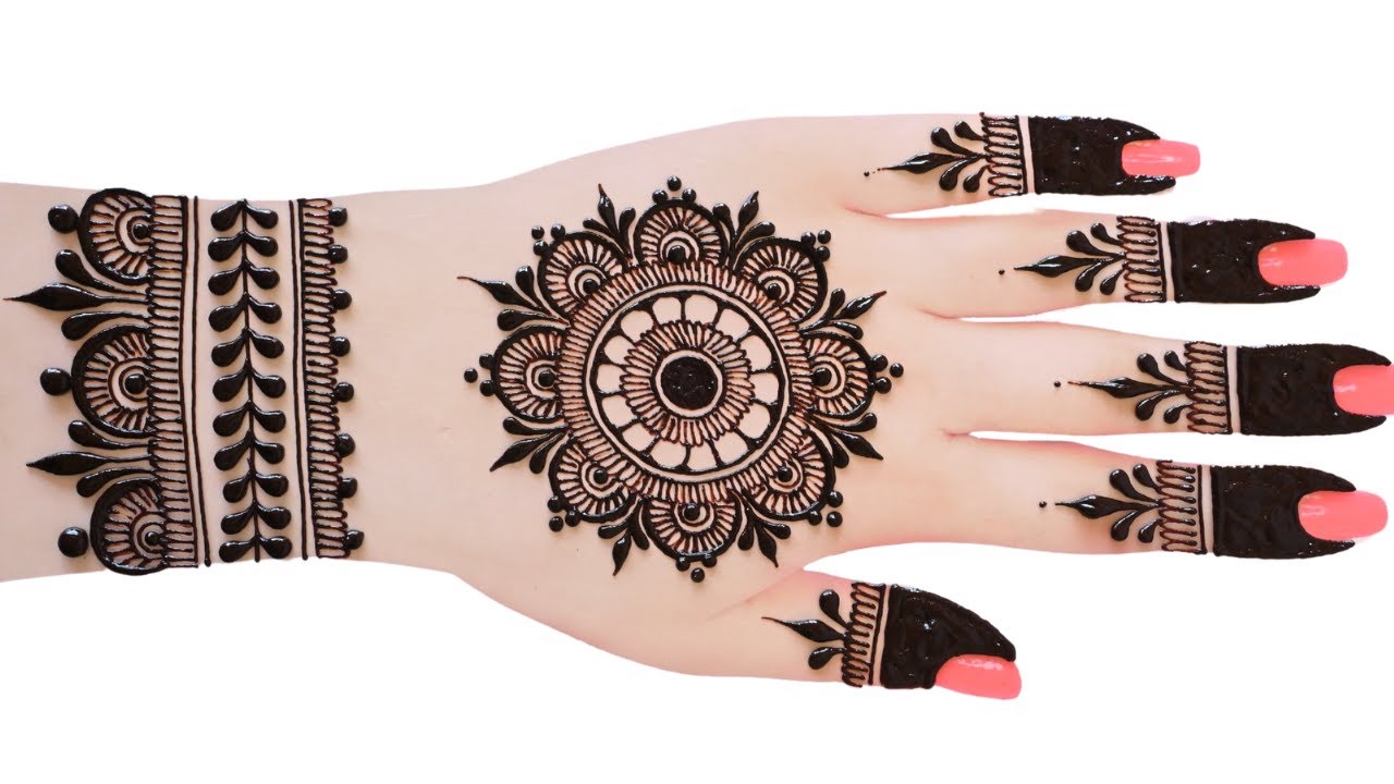 😱🔥easy top Arabic mehndi design-weddingDulhan special #mehndidesign-simple#henna #madhi#eid #mehandi
