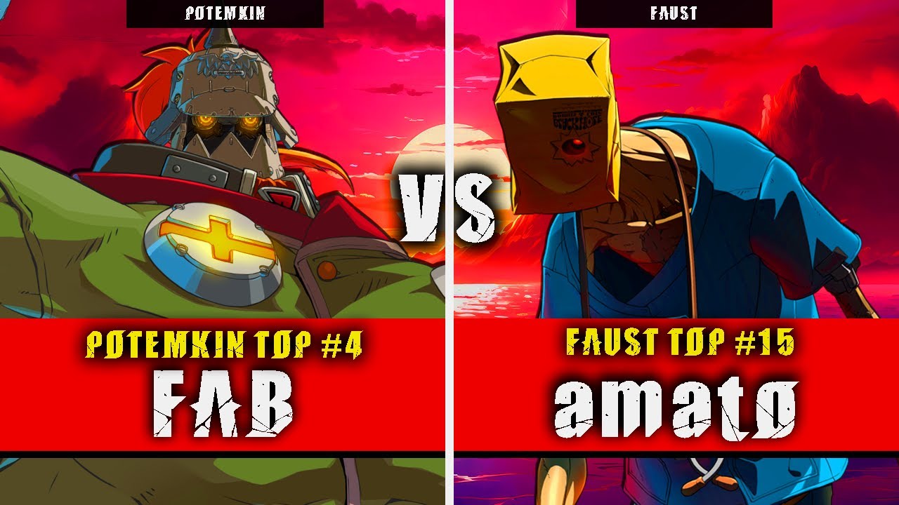 GGST | FAB (Potemkin) VS amato (Faust) | Guilty Gear Strive High level gameplay