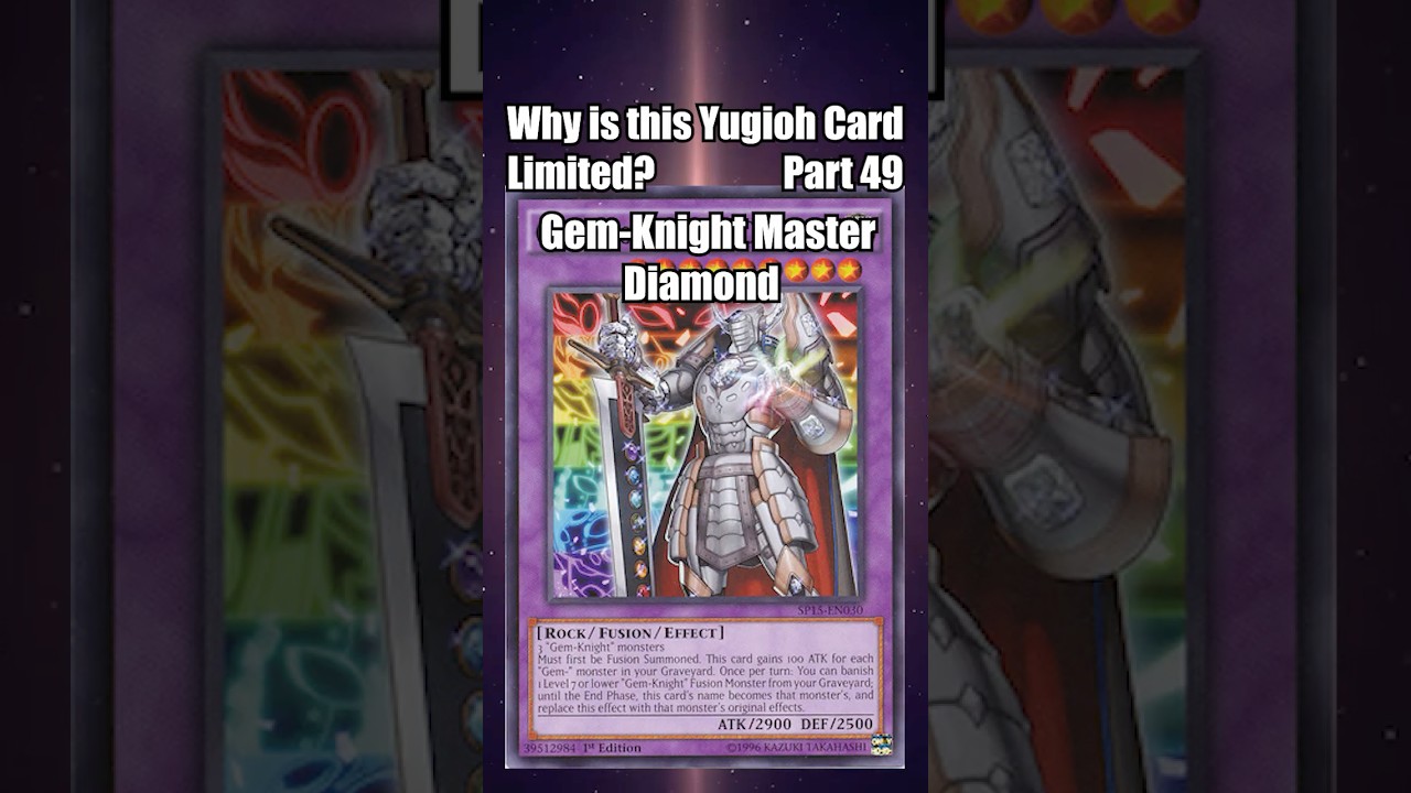 Why is Gem-Knight Master Diamond Limited? In 1 Minute! #yugiohmasterduel #yugioh #yugiohtcg #ygogxtg