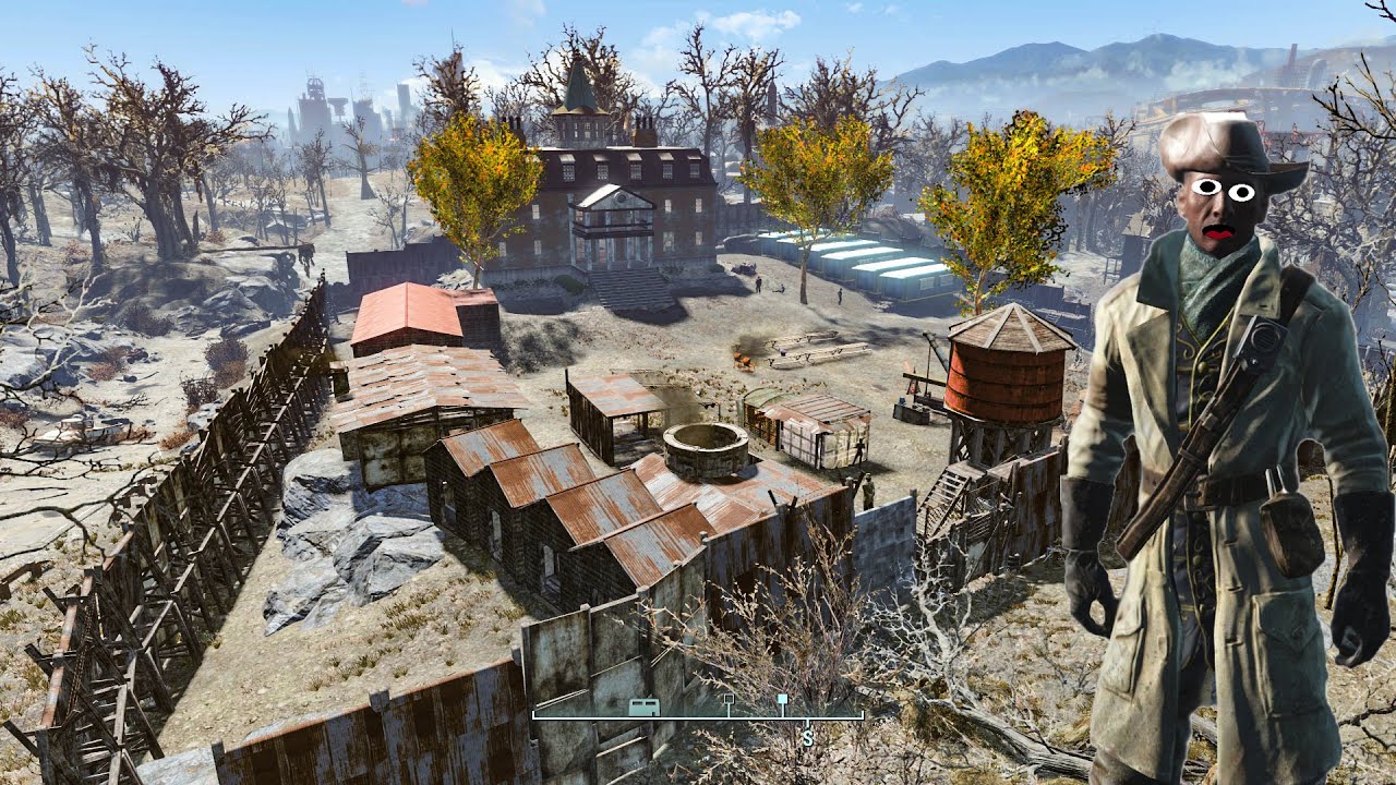 Fallout 4 Settlement Build: The Walking Dead Hilltop (PC Build)