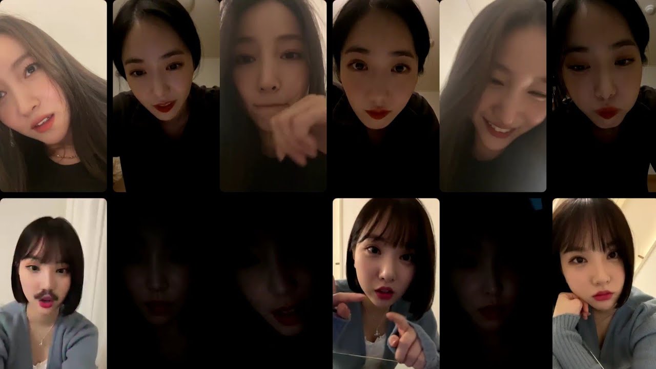 Sowon, SinB, Eunha, Yuju Live Instagram 311021