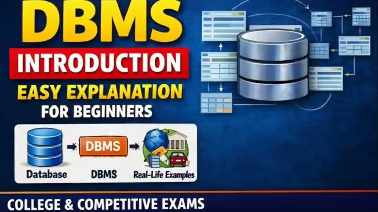DBMS Introduction | Database Management System Explained for Beginners
