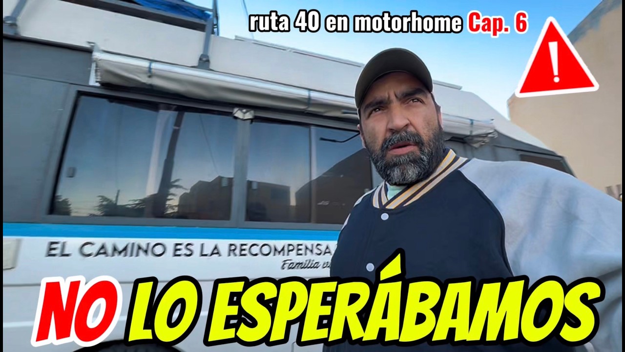 Si te agarra distraído, DESTRUYES el motorhome en este tramo de la ruta 40, rumbo a Gobernador Costa