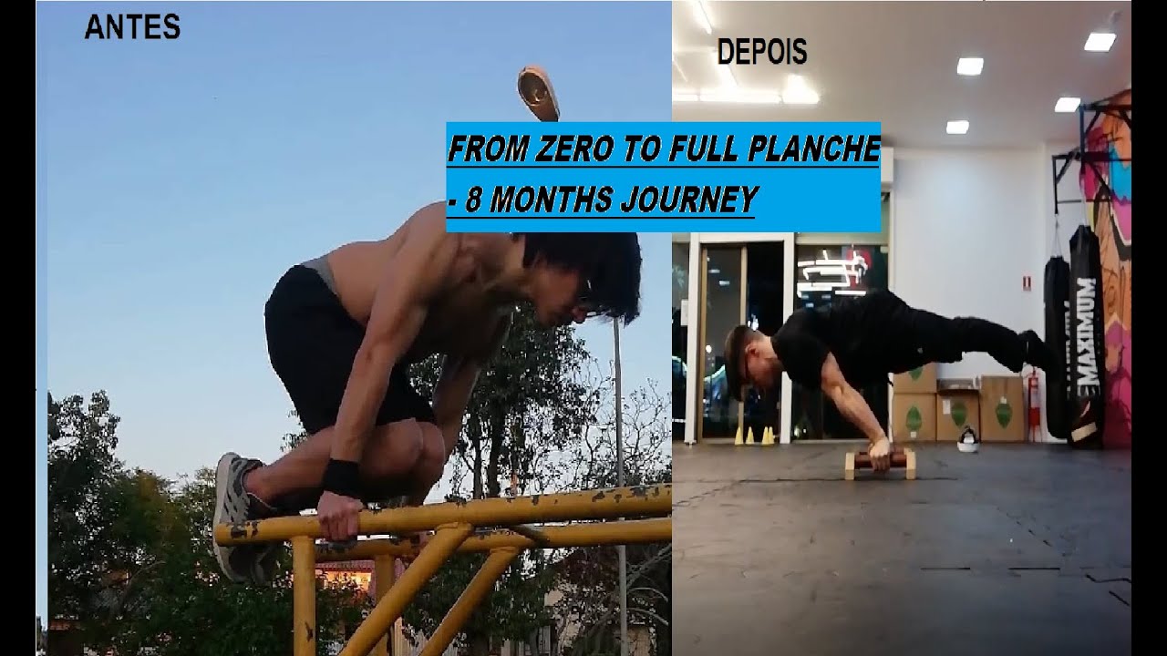 INCREDIBLE PLANCHE PROGRESS - FROM ZERO TO FULL PLANCHE IN 8 MONTHS (Brazil)