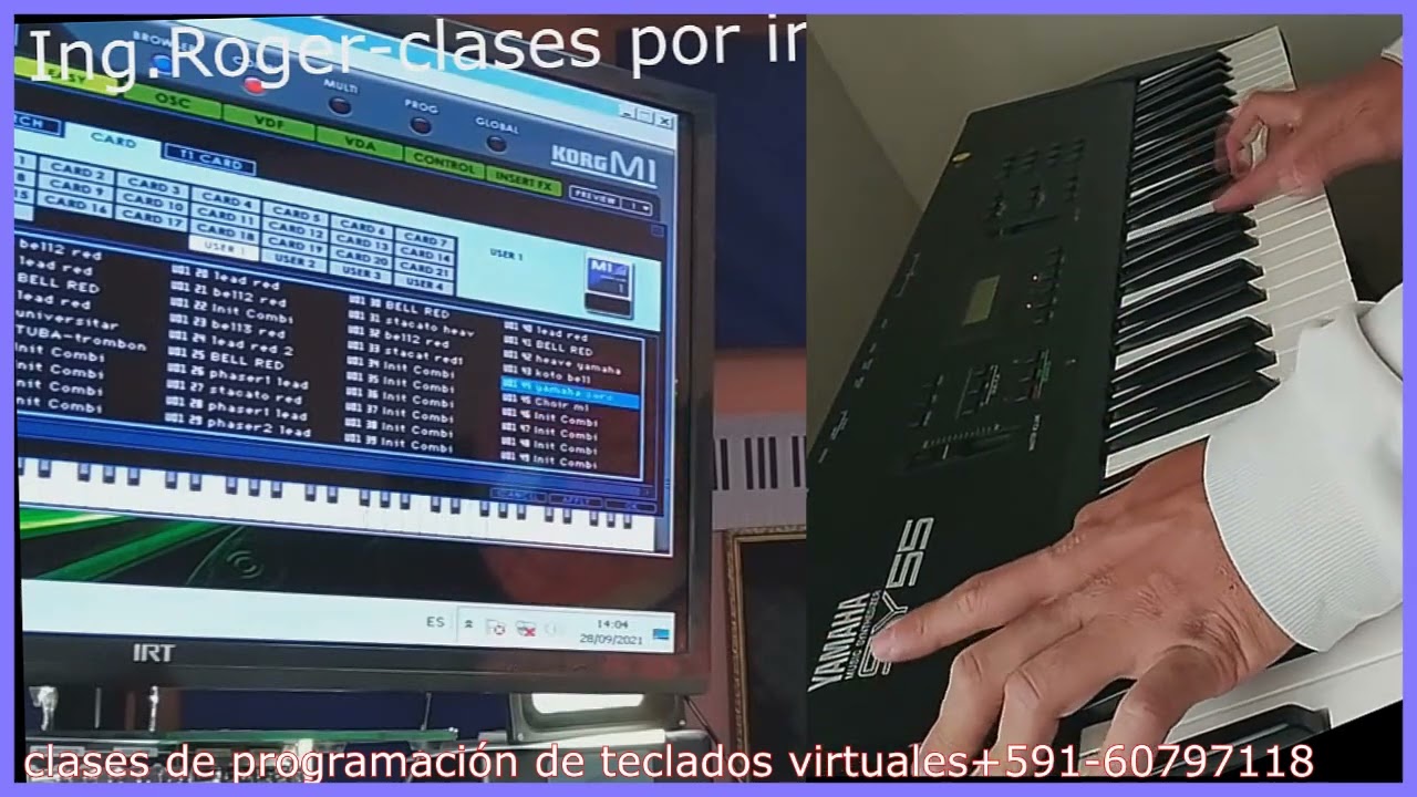 los sonidos de la YAMAHA SY 55 DE GRUP RED DE ARGENTINA